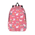 thumbnail image 1 of Lsque Yoga Unicorn Pattern Canvas Daypack, Durable Backpack, High-quality Versatile Backpack,Vintage Compact Backpack-Medium, 1 of 6