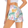thumbnail image 1 of Lsque Zebra Colourful Printed Women's Running Shorts with Liner Pockets,Elastic Quick Dry Workout Athletic Gym Yoga Shorts,Womens High Waist Shorts-Small, 1 of 9
