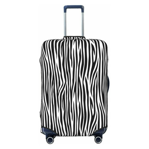 Lsque Zebra Skin Printed Luggage Cover, Travel Luggage Protector,Scratch and Dirt Resistant, Fits 18-32 Inch Luggage - Medium