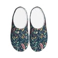 thumbnail image 1 of Lsque berry Nuts Leaf Pattern Womens Comfort Cotton on Scuff With Memory Foam and Anti-skid Sole Slipper-39/40, 1 of 7