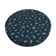 thumbnail image 1 of Lsque blue insects Pattern Round Bar chair cushion covers Velvet Fabric Premium Comfort Protects from Scratches and Stains for 14-17 Inch Chair-14 inch, 1 of 7