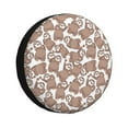 thumbnail image 1 of Lsque brown sloth family Pattern Tire Covers - Tough Tire Wheel Protector for Truck, SUV, Trailer, Camper, RV-15 inch, 1 of 6
