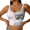 thumbnail image 1 of Lsque cat Printed Women'S Sports Bra, Compression, Moisture Wicking, High-Impact Sports Bra For Women,Supportive sports bra-X-Large, 1 of 8