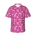 thumbnail image 1 of Lsque cherry Pattern Hawaiian Shirt for Men Unisex Summer Beach Casual Short Sleeve Cotton Linen Button Down Shirts,XX-Large, 1 of 7