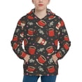 thumbnail image 1 of Lsque coffee mug cup Patten Youth Hoodie Sweatshirt Pullover with Kangaroo Pocket Boys and Girls Hoodie Warm Hoodie for Kids-Medium, 1 of 6