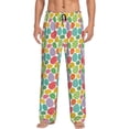 thumbnail image 1 of Lsque colorful easter eggs Print Men's Pajama Pants, Lounge Pant - Comfortable Home Wear,Elastic Waistband, Stylish Design-XX-Large, 1 of 6