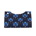 thumbnail image 1 of Lsque cool blue flower Skull Printed Long Tissue Box Cover Holder, Facial Paper Organizer Dispenser,Triangle with Bottom Belt, PVC Leather Decorative Organizer, 1 of 9