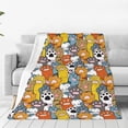 thumbnail image 1 of Lsque cute paw Pattern Fuzzy Fleece Throw Blanket Extra Large,Super Soft,Fluffy and Warm Blankets for Couch,Bed,All Season Use-40"x30", 1 of 7