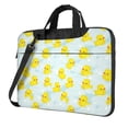 thumbnail image 1 of Lsque cute rubber duck Pattern Laptop Bag – Portable & Slim Single-Shoulder Computer Case with Adjustable Strap, Protective, Lightweight for 13”/14”/15.6” Laptops, 1 of 8