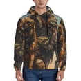 thumbnail image 1 of Lsque desert Man Shepherd Dog Pattern Casual Men's Hoodie,Hooded Sweatshirt with Kangaroo Pocket,Pullover Hoodie-4X-Large, 1 of 7