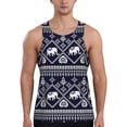 thumbnail image 1 of Lsque elephants Pattern Mens Tank Tops Muscle Athletic Quick Dry Sleeveless Workout Fitness T Shirts Beach Tank Top, Loose-fit Sleeveless Shirt for Men-XX-Large, 1 of 7
