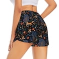 thumbnail image 1 of Lsque fall fox deer bird Printed Women's Running Shorts with Liner Pockets,Elastic Quick Dry Workout Athletic Gym Yoga Shorts,Womens High Waist Shorts-Large, 1 of 9