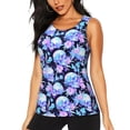 thumbnail image 1 of Lsque flower Skull star Printed Workout Tank Tops for Women, Athletic Sports Tank Tops, Compression Sleeveless Dry Fit Shirts,Sleeveless Yoga Shirt-XX-Large, 1 of 9