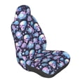 thumbnail image 1 of Lsque flower Skull in starry sky Pattern Car Seat Covers for Front Seats , Waterproof Seat Covers for Cars, Sporty Front Seat Covers,Car Seat Cover Protector Front Seats, 1 of 5