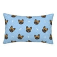 thumbnail image 1 of Lsque french Bulldog Face Pattern Pillow Case – Soft & Cozy Throw Pillow Cover, Hypoallergenic Cushion Case for Sleeping Women with Envelope Closure-20"x30", 1 of 6