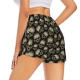 thumbnail image 1 of Lsque funny Retro Skull Printed Women's Running Shorts with Liner Pockets,Elastic Quick Dry Workout Athletic Gym Yoga Shorts,Womens High Waist Shorts-Medium, 1 of 9