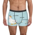 thumbnail image 1 of Lsque funny goose Pattern Men’s Total Support Pouch Boxer Briefs, X-Temp Cooling, Moisture-Wicking Underwear, Regular, Long-leg and Trunk-Large, 1 of 5