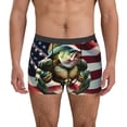 thumbnail image 1 of Lsque giant bass with big muscles Pattern Men’s Total Support Pouch Boxer Briefs, X-Temp Cooling, Moisture-Wicking Underwear, Regular, Long-leg and Trunk-X-Large, 1 of 5