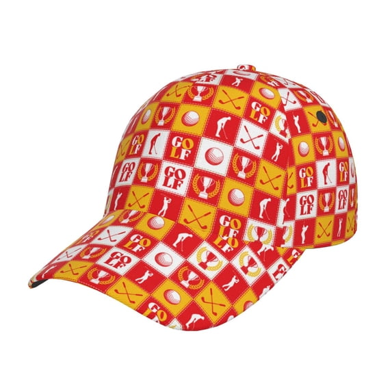 Lsque golf Pattern Baseball Cap Trucker Low Profile Hat Golf Dad Hat Adjustable Original Classic Unconstructed Plain Cap Men Women