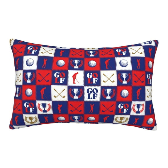 Lsque golf Pattern Pillow Case – Soft & Cozy Throw Pillow Cover, Hypoallergenic Cushion Case for Sleeping Women with Envelope Closure-14"x20"