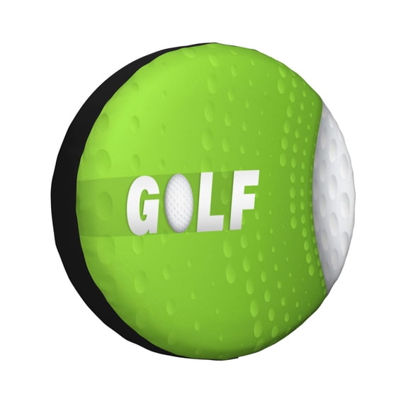 Lsque golf ball Pattern Tire Covers - Tough Tire Wheel Protector for Truck, SUV, Trailer, Camper, RV-15 inch