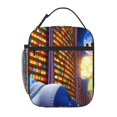 thumbnail image 1 of Lsque inside out 2 Pattern Insulated Lunch Bag – Lunch Box with Thick Insulation & Food-Grade PEVA Lining, Functional Compartments & Detachable Handle, 1 of 7