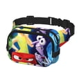 thumbnail image 1 of Lsque inside out 2 Pattern Square Double Layer Waist Bag, Durable Twill Fabric Waist Pack with Adjustable Belt,Outdoor Hiking, Running, Travel Waist Bag, 1 of 6