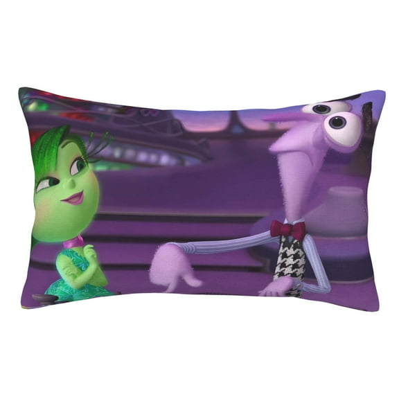 Lsque inside out 2 Pattern Bedding Waterproof Pillow Protector Zippered Queen – Bed Bug Proof Pillow Encasement-14"x20"