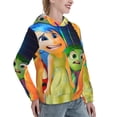 thumbnail image 1 of Lsque inside out 2 Pattern Casual Women's Hoodie,Hooded Sweatshirt with Kangaroo Pocket,Pullover Hoodie with Eye-catching Drawstrings-Small, 1 of 8