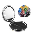 thumbnail image 1 of Lsque inside out 2 Pattern Cosmetic Mirror 2.6 Inch Round Handheld Travel Pocket Makeup Mirror, 1 of 8