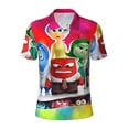 thumbnail image 1 of Lsque inside out 2 Pattern Golf Shirts for Men Dry Fit Print Moisture Wicking Performance Short Sleeve Polo Shirt-3X-Large, 1 of 7
