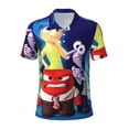 thumbnail image 1 of Lsque inside out 2 Pattern Golf Shirts for Men Dry Fit Print Moisture Wicking Performance Short Sleeve Polo Shirt-4X-Large, 1 of 7