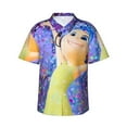 thumbnail image 1 of Lsque inside out 2 Pattern Hawaiian Shirt for Men Unisex Summer Beach Casual Short Sleeve Cotton Linen Button Down Shirts-3X-Large, 1 of 6