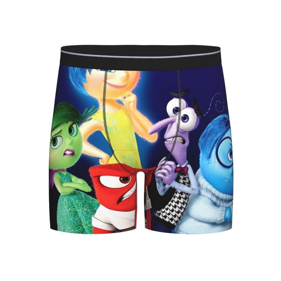 Lsque inside out 2 Pattern Men's Performance Stretch Underwear, Athletic Long Leg Briefs,Moisture-Wicking-X-Large