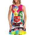 thumbnail image 1 of Lsque inside out 2 Pattern Summer Dresses for Women – Sleeveless T-Shirt Swing Sundress, Perfect for the Beach and Casual Days, 1 of 6