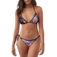 thumbnail image 1 of Lsque inside out 2 Pattern Women Two Piece Swimsuit Sexy Swimwear Halter String Triangle Bikini Sets, 1 of 6