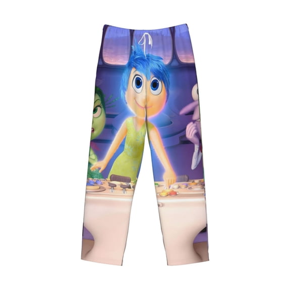 Lsque inside out 2 Print Men's Pajama Pants, Lounge Pant - Comfortable Home Wear,Elastic Waistband, Stylish Design-Large