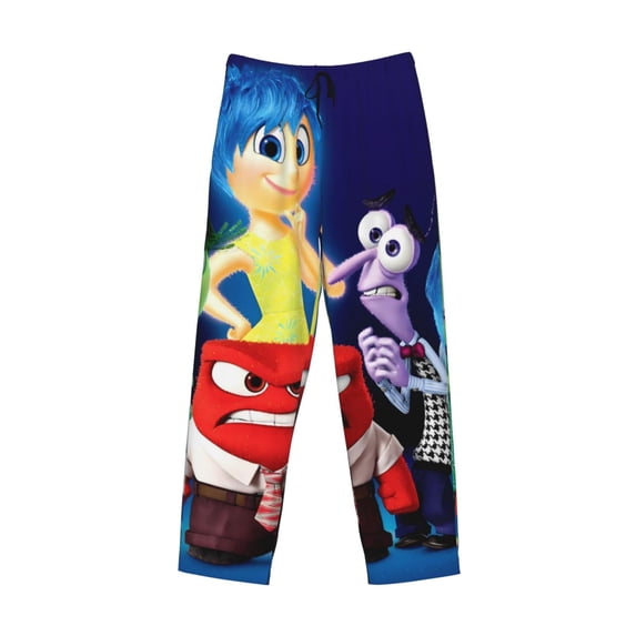 Lsque inside out 2 Print Men's Pajama Pants, Lounge Pant - Comfortable Home Wear,Elastic Waistband, Stylish Design-Large