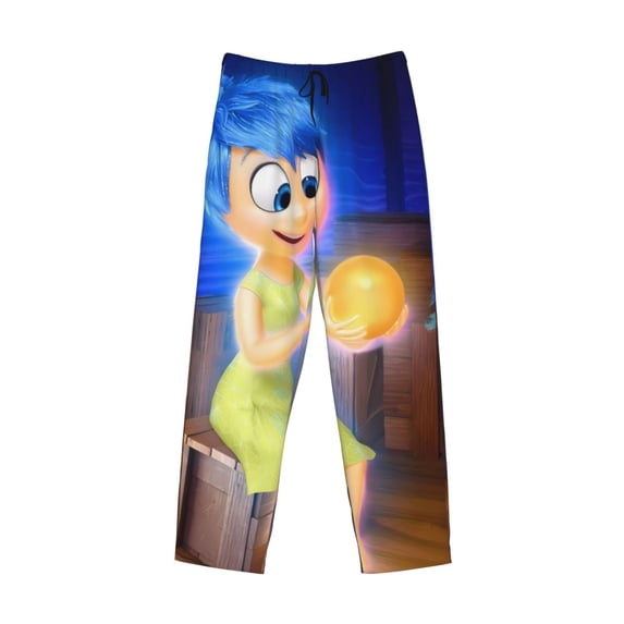 Lsque inside out 2 Print Men's Pajama Pants, Lounge Pant - Comfortable Home Wear,Elastic Waistband, Stylish Design-Medium
