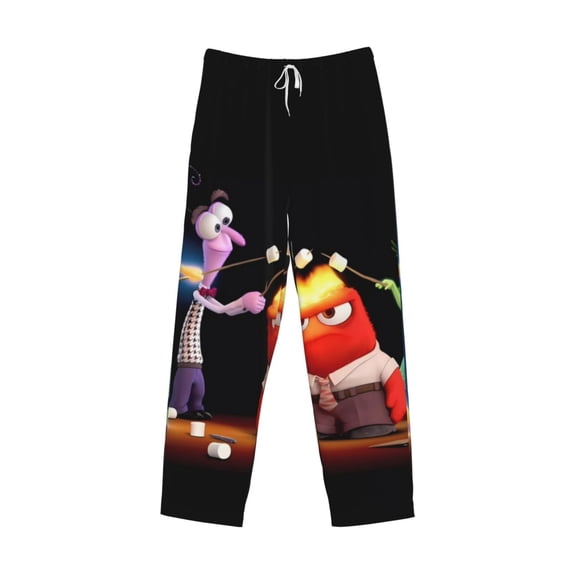 Lsque inside out 2 Print Men's Pajama Pants, Lounge Pant - Comfortable Home Wear,Elastic Waistband, Stylish Design-Small