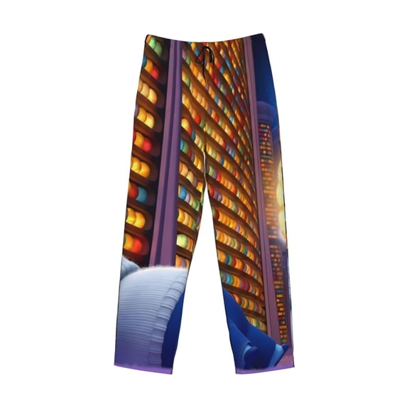 Lsque inside out 2 Print Men's Pajama Pants, Lounge Pant - Comfortable Home Wear,Elastic Waistband, Stylish Design-X-Large
