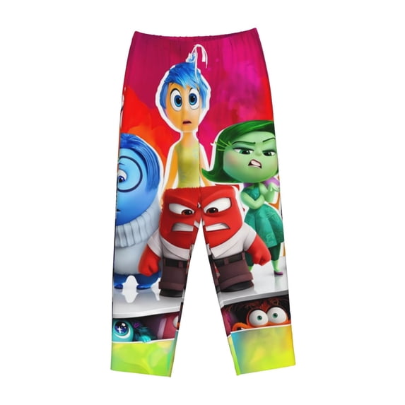 Lsque inside out 2 Print Women's Pajama Pants, Lounge Pant - Comfortable Home Wear,Elastic Waistband, Stylish Design-Large