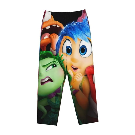 Lsque inside out 2 Print Women's Pajama Pants, Lounge Pant - Comfortable Home Wear,Elastic Waistband, Stylish Design-Medium