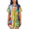 thumbnail image 1 of Lsque inside out 2 Women's Short-Sleeved Pajama Set - 2 Piece Soft and Lightweight Sleepwear Set-X-Large, 1 of 9