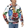 thumbnail image 1 of Lsque inside out 2 for Mens Full-zip Hoodie, Zip-up Pullover Hooded Sweatshirt, Kangaroo Pocket Hoodie Ideal for Daily Wear, Travel, and Home-Large, 1 of 8