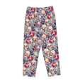 thumbnail image 1 of Lsque music Skull record Retro Print Women's Pajama Pants, Lounge Pant - Comfortable Home Wear,Elastic Waistband, Stylish Design-X-Large, 1 of 9
