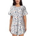 thumbnail image 1 of Lsque natural insects Pattern Women's Short-Sleeved Pajama Set - 2 Piece Soft and Lightweight Sleepwear Set-3X-Large, 1 of 6