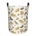 thumbnail image 1 of Lsque nuts leaf Butterfly Pattern Laundry Hamper Basket, Tall Woven Rope Hamper Basket for Clothes, Lightweight Storage Basket, Collapsible Waterproof-Small, 1 of 6