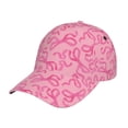 thumbnail image 1 of Lsque pink bow Pattern Baseball Cap Trucker Low Profile Hat Golf Dad Hat Adjustable Original Classic Unconstructed Plain Cap Men Women, 1 of 6