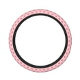 thumbnail image 1 of Lsque pink crustaceans Pattern Elastic Stretch Steering Wheel Cover,Universal 15 inch, Microfiber Breathable Ice Silk, Anti-Slip, Odorless, Easy Carry, 1 of 6